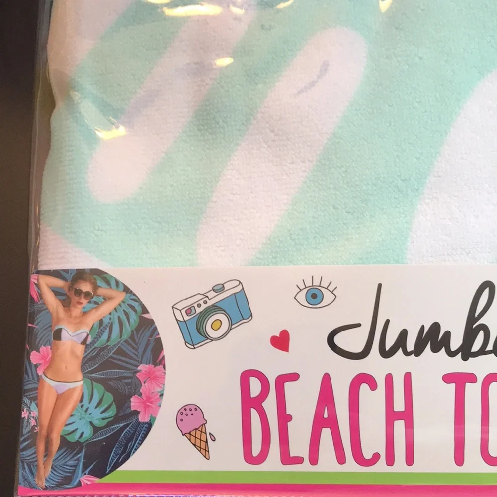 JUMBO round Bohemian beach towel    NWT